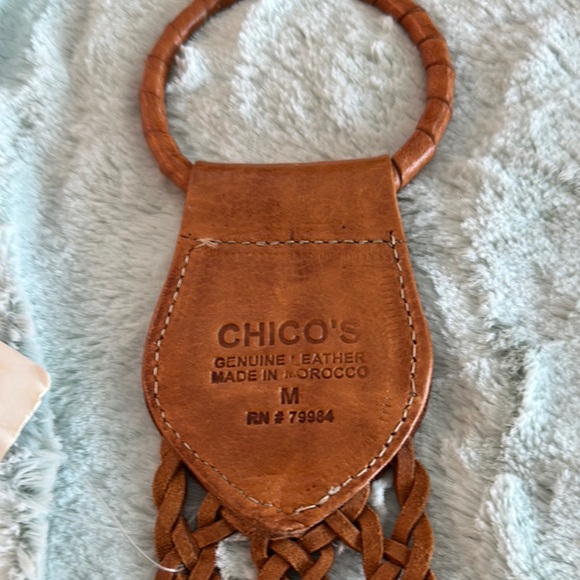 Chico's Brown Woven Leather Belt - Picture 3 of 12